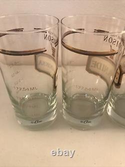 Vintage Retro Name Your Poison Glasses Double old fashioned Highball Cera