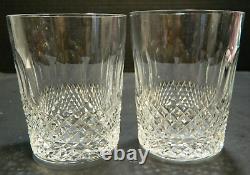Vintage Set Of (2) Waterford Crystal Colleen Double Old Fashioned Glasses Excel