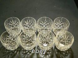 Vintage Set Of (8) Waterford Crystal Richmond Double Old Fashioned Glasses Excel