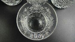 Vintage Set of 4- Webb Thomas Double Old Fashioned Glasses 3 5/8 Tall