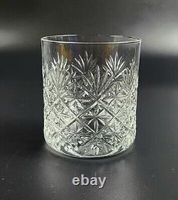Vintage Set of 4- Webb Thomas Double Old Fashioned Glasses 3 5/8 Tall