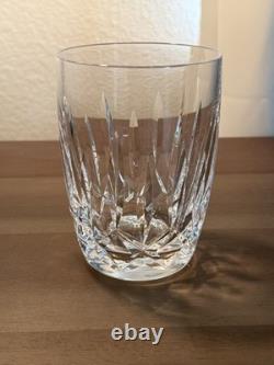 Vintage Waterford Crystal Kildare TWO 12 Oz Flat Tumblers Barrel Shape 4-1/2