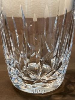 Vintage Waterford Crystal Kildare TWO 12 Oz Flat Tumblers Barrel Shape 4-1/2