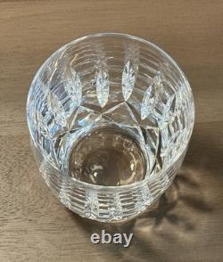 Vintage Waterford Crystal Kildare TWO 12 Oz Flat Tumblers Barrel Shape 4-1/2