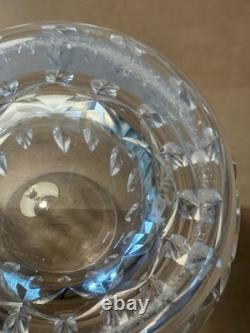 Vintage Waterford Crystal Kildare TWO 12 Oz Flat Tumblers Barrel Shape 4-1/2