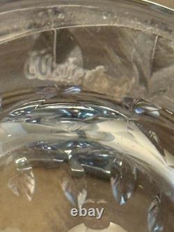 Vintage Waterford Crystal Kildare TWO 12 Oz Flat Tumblers Barrel Shape 4-1/2