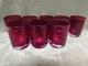 Vintage Williams Sonoma Red Bar double Old Fashioned Glass Tumbler Lot of 8
