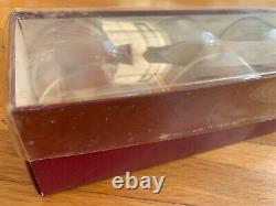 Vtg 1960s Iittala glass TUMBLER SET lot crystal mcm double old fashioned Box NOS