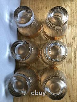 Vtg 6 Culver Tyrol 22K Gold Double Old Fashioned Glasses Gorgeous Rare