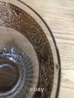 Vtg 6 Culver Tyrol 22K Gold Double Old Fashioned Glasses Gorgeous Rare