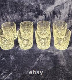 Vtg Lenox Crystal Charleston Double Old Fashioned Rock Whiskey Glasses USA 8 Pcs
