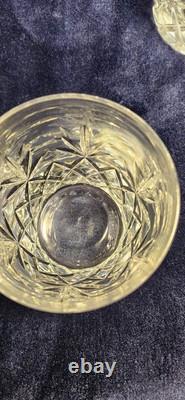 Vtg Lenox Crystal Charleston Double Old Fashioned Rock Whiskey Glasses USA 8 Pcs