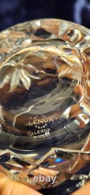 Vtg Lenox Crystal Charleston Double Old Fashioned Rock Whiskey Glasses USA 8 Pcs