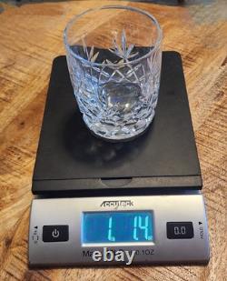 Vtg Lenox Crystal Charleston Double Old Fashioned Rock Whiskey Glasses USA 8 Pcs
