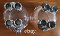 Vtg Lot 2 x Arthur Court Safari Elephant Double Old-Fashioned Roly-Poly Glasses