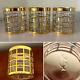 Vtg Set 3 Imperial Glass TORIL De ORO Gold Lowball/Double Old-Fashioned Tumblers