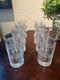 Vtg Set 8 Ralph Lauren Glen Plaid Crystal Highball Tumblers Double Old Fashioned