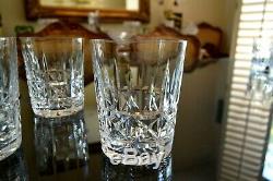 Vtg. WATERFORD Crystal KYLEMORE Cut Set of 4 Double Old Fashioned Whisky Tumblers