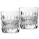 Waterford #149579 Irish Lace Double Old Fashioned Set Of Two Bnib Crystal F/sh