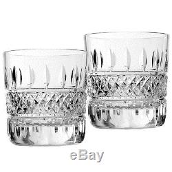 Waterford #149579 Irish Lace Double Old Fashioned Set Of Two Bnib Crystal F/sh