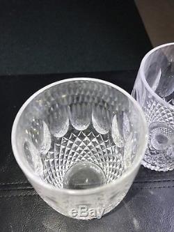 WATERFORD CRYSTAL COLLEEN DOUBLE OLD FASHIONED 12 oz. GLASSES (2) Signed