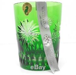 WATERFORD CRYSTAL Courage EMERALD NWOT SNOWFLAKE WISHES Double Old Fashioned