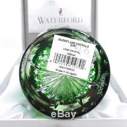 WATERFORD CRYSTAL Courage EMERALD NWOT SNOWFLAKE WISHES Double Old Fashioned