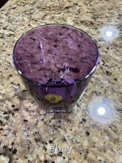 WATERFORD CRYSTAL DOUBLE Old-Fashioned TUMBLER (PAIR) HEATHER PURPLE BNIB