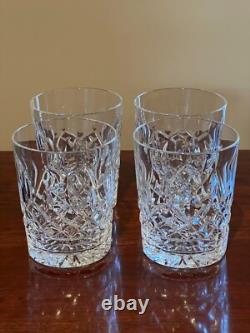 WATERFORD CRYSTAL LISMORE DOUBLE OLD FASHIONED 12 oz. GLASSES, SET OF 4