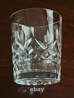 WATERFORD CRYSTAL LISMORE DOUBLE OLD FASHIONED 12 oz. GLASSES, SET OF 4