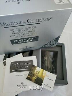 WATERFORD CRYSTAL MILLENNIUM COLLECTION LOVE toasting Double old fashioned new