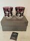 WATERFORD CRYSTAL SIMPLY LILAC DOF Double Old Fashioned GLASSES Set 2 New in BOX