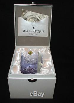 Waterford Crystal Snowflake Wishes Lavender Serenity Double Old Fashioned Glass