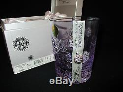 Waterford Crystal Snowflake Wishes Lavender Serenity Double Old Fashioned Glass