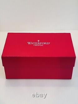 WATERFORD CRYSTAL SNOW CRYSTALS Ruby Red Pair DOUBLE OLD FASHIONED GLASSES NIB