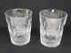 WATERFORD Crystal Colleen Double Old Fashioned Glass 4-3/8 Set of Two