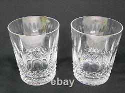 WATERFORD Crystal Colleen Double Old Fashioned Glass 4-3/8 Set of Two