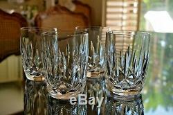 WATERFORD Crystal KILDARE 12oz Double Old Fashioned Whiskey Tumblers Set of 4