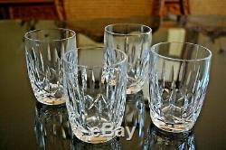 WATERFORD Crystal KILDARE 12oz Double Old Fashioned Whiskey Tumblers Set of 4