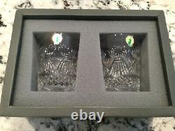 WATERFORD Crystal MILLENNIUM Millenium PROSPERITY DOUBLE OLD FASHIONED box set