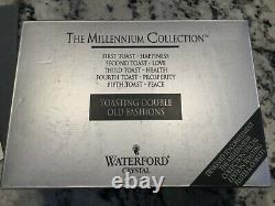 WATERFORD Crystal MILLENNIUM Millenium PROSPERITY DOUBLE OLD FASHIONED box set