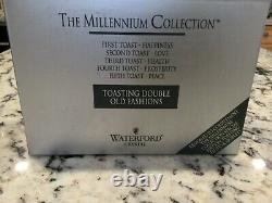 WATERFORD Crystal MILLENNIUM Millenium PROSPERITY DOUBLE OLD FASHIONED box set