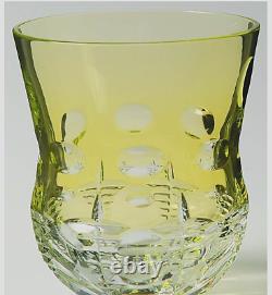 WATERFORD Crystal SIMPLY PASTEL Lime DOUBLE OLD FASHIONED Glasses PAIR NEW SET/2