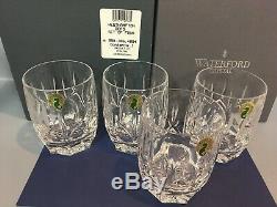 WATERFORD Crystal WESTHAMPTON Double Old Fashioned Tumbler Glasses 4 UNUSED Shot