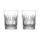 WATERFORD Crystal WINTER WONDERS Double Old Fashion Set Of 2 Whiskey Glasses NIB