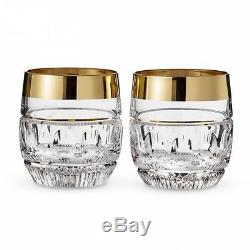 Waterford Mixology Mad Men Edition Olson Double Old Fashioned Crystal Tumblers