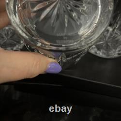 WATERFORD MOURNE Double Old Fashioned Whiskey Glasses 3 3/4T, Set Of 4 Marqu