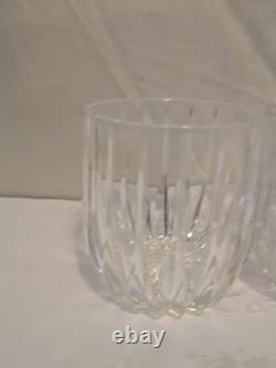 WATERFORD Marquis Crystal Omega Double Old Fashioned Glasses