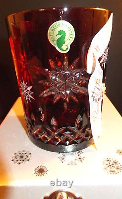 WATERFORD Snowflake 2011 Wishes Joy Prestige Ruby Double Old Fashioned New 1st