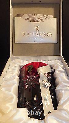 WATERFORD Snowflake 2011 Wishes Joy Prestige Ruby Double Old Fashioned New 1st